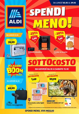 Offerte di Iper Supermercati a Lissone | Spendi Meno! in ALDI | 3/10/2022 - 9/10/2022