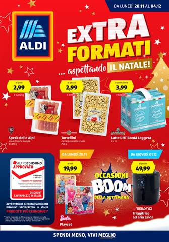 Offerte di Discount a Milano | EXTRA FORMATI in ALDI | 28/11/2022 - 4/12/2022
