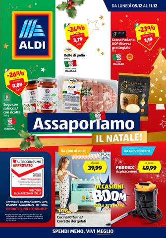 Volantino ALDI | Assaporiamo il Natale! | 5/12/2022 - 11/12/2022