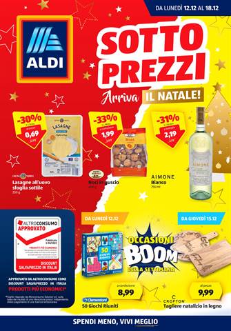 Offerte di Discount a Paderno Dugnano | Sotoprezzi in ALDI | 12/12/2022 - 18/12/2022