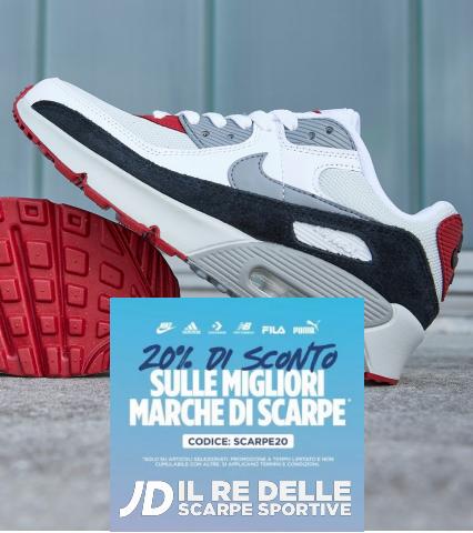 Offerte di Sport a Trapani | 20% di sconto scarpe in JD | 2/8/2022 - 15/8/2022