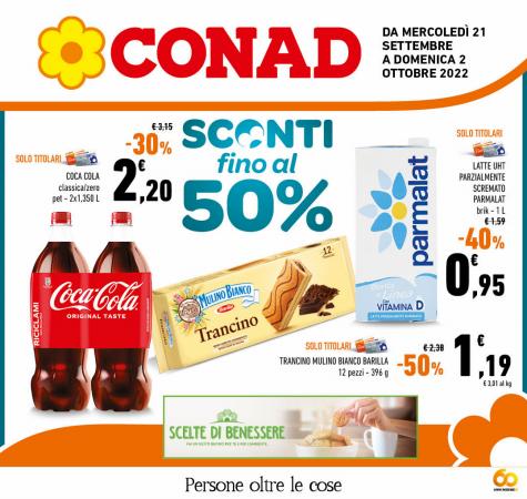 Volantino Conad | Sconti fino al 50% | 21/9/2022 - 2/10/2022