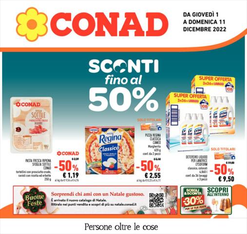 Volantino Conad | Sconti fino al 50% | 1/12/2022 - 11/12/2022