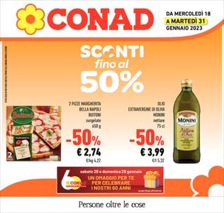 Volantino Conad | Sconti fino al 50% | 18/1/2023 - 31/1/2023