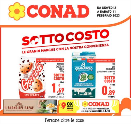 Volantino Conad | Sottocosto | 2/2/2023 - 11/2/2023
