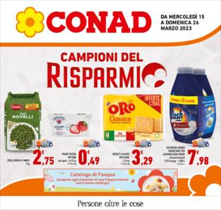 Volantino Conad a Crotone | Campioni del risparmio | 15/3/2023 - 26/3/2023