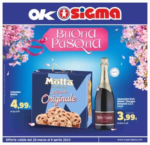 Volantino Sigma a Milano | Buona Pasqua | 28/3/2023 - 9/4/2023