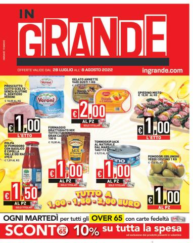 Offerte di Iper Supermercati a Anzio | Tutto a 1€ - 1,50€ - 2€ in InGrande | 28/7/2022 - 8/8/2022