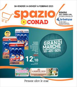 Volantino Spazio Conad | Grandi Marche | 3/2/2023 - 16/2/2023