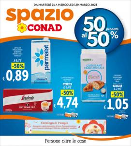 Volantino Spazio Conad a Napoli | 50 prodotti al 50% | 23/3/2023 - 29/3/2023
