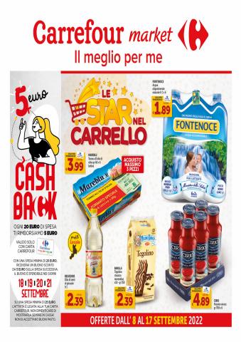 Volantino Carrefour Sud Italia Market a Reggio Calabria | Offerte Carrefour Sud Italia Market | 8/9/2022 - 17/9/2022