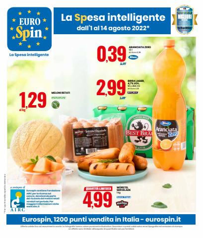Offerte di Iper Supermercati a Monterotondo | Volantino Eurospin in Eurospin | 1/8/2022 - 14/8/2022