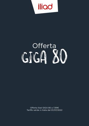 Offerte di Elettronica e Informatica a Catania | Offerta Giga 80 in iliad | 16/9/2022 - 30/9/2022