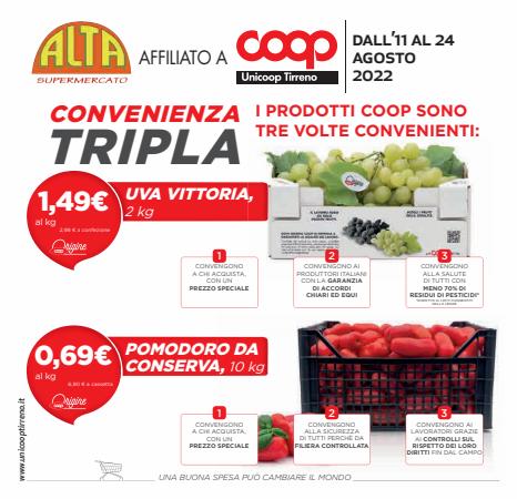 Offerte di Iper Supermercati a Monterotondo | Volantino COOP - Unicoop Tirreno in Coop Unicoop Tirreno | 11/8/2022 - 24/8/2022