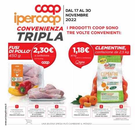 Offerte di Iper Supermercati a Roma | Volantino COOP - Unicoop Tirreno in Ipercoop Unicoop Tirreno | 17/11/2022 - 30/11/2022