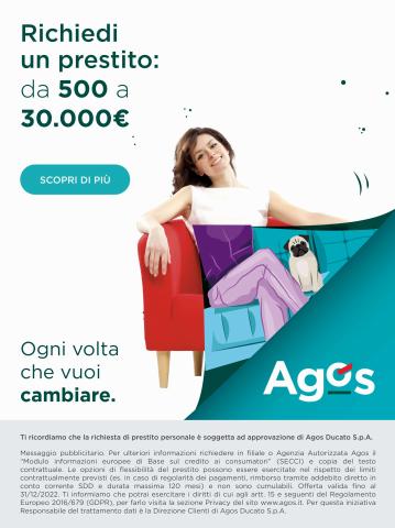 Offerte di Banche e Assicurazioni a Sciacca | Richiedi un prestito: da 500 a 30.000€ in Agos | 6/7/2022 - 15/7/2022