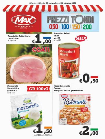 Volantino Max Supermercati | Volantino Max Supermercati | 28/9/2022 - 1/10/2022