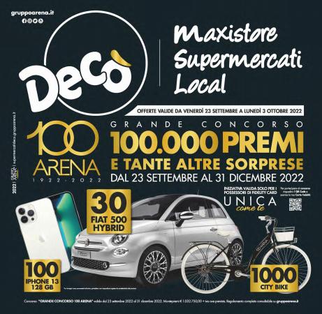Volantino Deco Maxistore Gruppo Arena | Offerte Deco Maxistore Gruppo Arena | 23/9/2022 - 3/10/2022