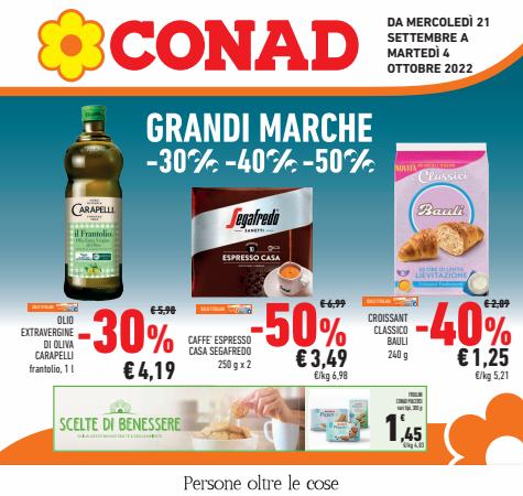 Offerte di Iper Supermercati a Lecce | Grandi Marche in Conad Adriatico | 21/9/2022 - 4/10/2022