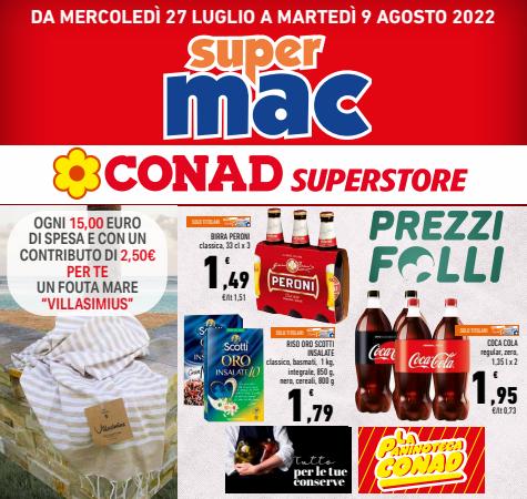 Volantino Conad Superstore Adriatico | Prezzi Folli  | 27/7/2022 - 9/8/2022