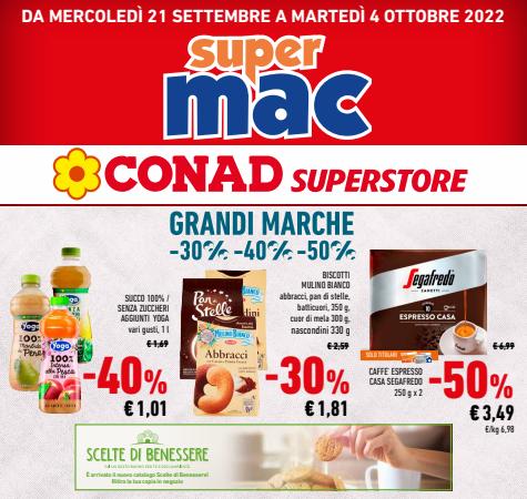 Volantino Conad Superstore Adriatico | Grandi Marche | 21/9/2022 - 4/10/2022