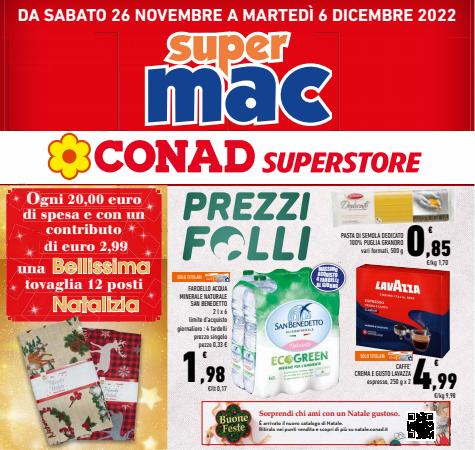 Volantino Conad Superstore Adriatico a Lecce | Prezzi Folli | 26/11/2022 - 6/12/2022