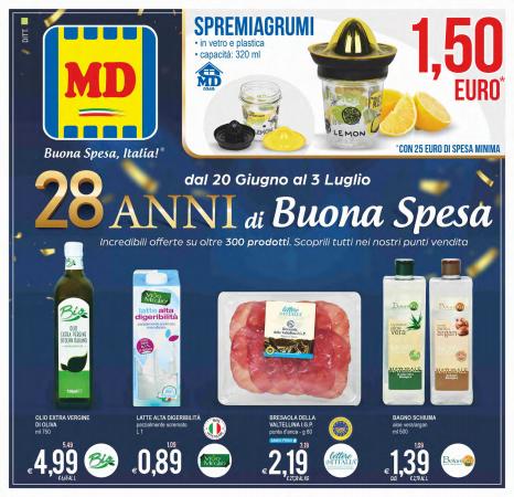 Volantino MD Discount a Agrigento | Offerte MD Discount | 28/6/2022 - 3/7/2022