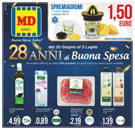 Volantino MD Discount a Cosenza | Offerte MD Discount | 28/6/2022 - 3/7/2022