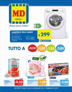 Volantino MD Discount a Pozzuoli | .Tutto a 0.50€ 1.00€ 1.50€ 2.00€ | 24/1/2023 - 5/2/2023