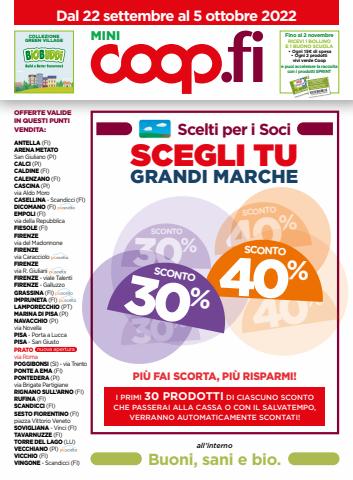 Volantino Coop Unicoop Firenze | Offerte Coop Unicoop Firenze | 22/9/2022 - 5/10/2022