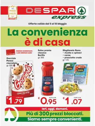Catalogo Despar Express a Carmagnola | Le convenienza è di casa | 5/5/2022 - 18/5/2022