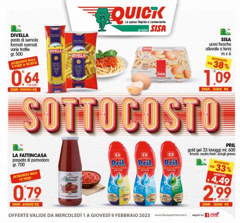 Volantino Quick Sisa | SottoCosto! | 1/2/2023 - 9/2/2023