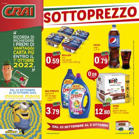 Offerte di Iper Supermercati a Avellino | Offerte Crai in Crai | 29/9/2022 - 22/10/2022