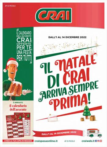 Volantino Crai | Il Natale di crai arriva sempre prima! | 1/12/2022 - 14/12/2022