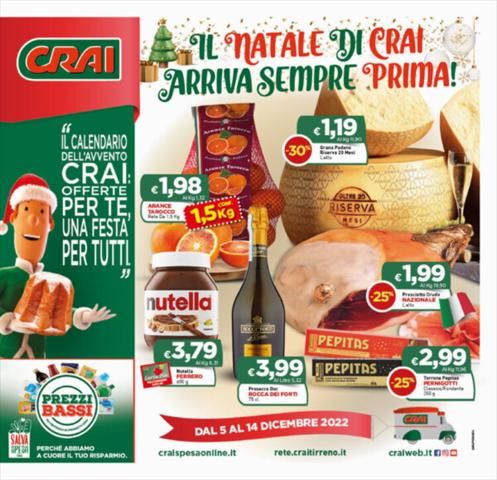 Volantino Crai a Roma | Il Natale di crai arriva sempre prima! | 5/12/2022 - 14/12/2022