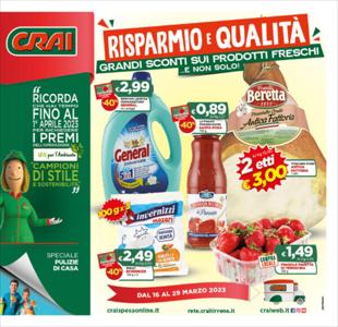 Volantino Crai a Roma | Risparmio e qualita | 16/3/2023 - 29/3/2023