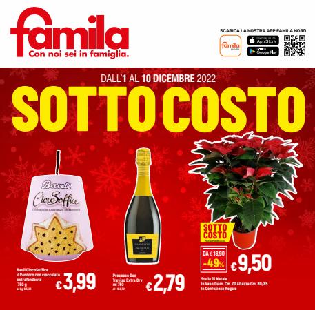 Volantino Famila a Bologna | SOTTOCOSTO | 1/12/2022 - 10/12/2022