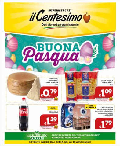 Volantino Il Centesimo a Palermo | Buona Pasqua | 30/3/2023 - 10/4/2023