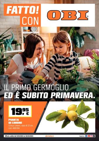 Volantino OBI a Roma | Ed è subito Primavera | 9/3/2023 - 26/3/2023