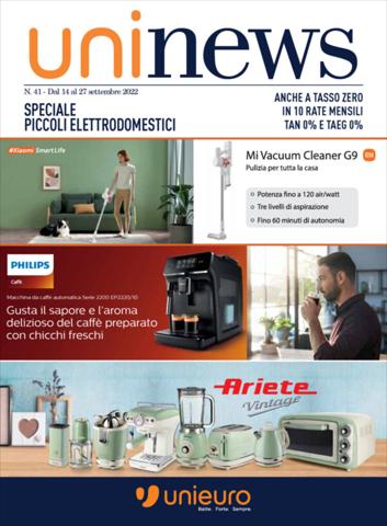 Offerte di Tutto per la casa e Arredamento a Belpasso | Speciale Piccoli Elettrodomestici  in Unieuro | 14/9/2022 - 27/9/2022