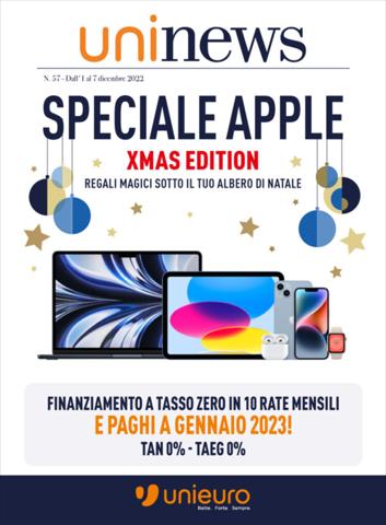 Volantino Unieuro a Catanzaro | Speciale Apple | 1/12/2022 - 7/12/2022