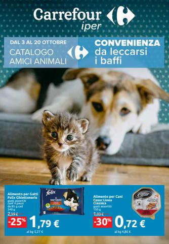 Offerte di Animali a Roma | Catalogo Amici Animali in Carrefour Iper | 3/10/2022 - 20/10/2022