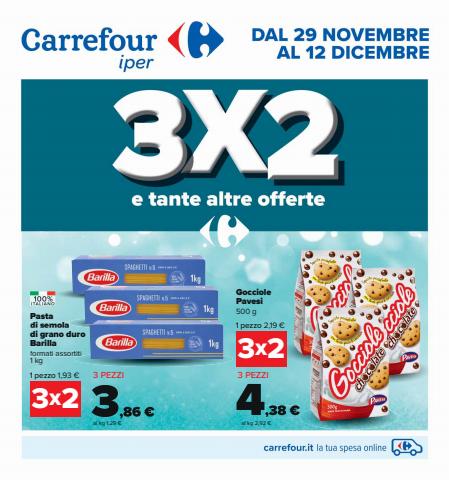 Offerte di Iper Supermercati a Milano | 3x2 e tante altre offerte in Carrefour Iper | 29/11/2022 - 12/12/2022