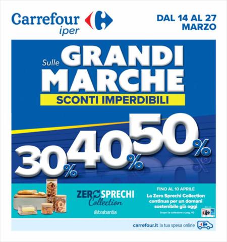 Volantino Carrefour Iper a Firenze | Grandi Marche Sconti imperdibili | 14/3/2023 - 27/3/2023