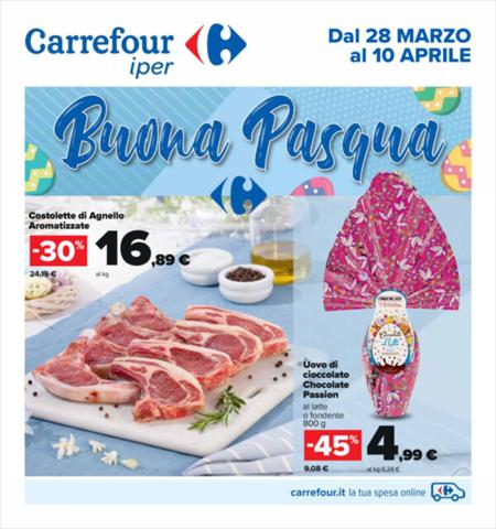 Volantino Carrefour Iper a Novara | Buona Pasqua | 28/3/2023 - 10/4/2023