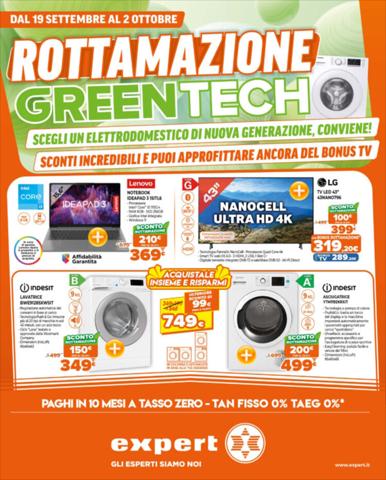 Offerte di Elettronica e Informatica a Taranto | Rottamazione GreenTech in Expert | 19/9/2022 - 2/10/2022