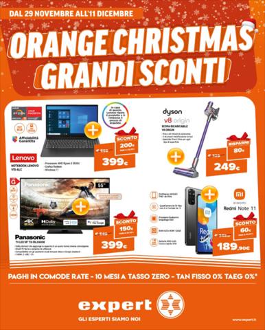 Volantino Expert a Torino | Orange Christmas Grandi Sconti | 29/11/2022 - 11/12/2022