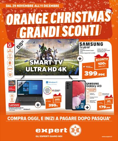 Volantino Expert a Napoli | Orange Christmas Grandi Sconti | 29/11/2022 - 11/12/2022