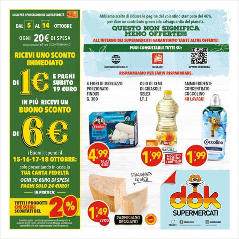Volantino Supermercati Dok a Lecce | Volantino Supermercati Dok | 3/10/2022 - 18/10/2022