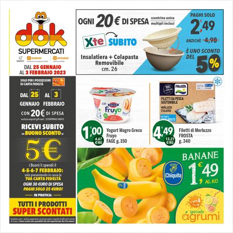 Volantino Supermercati Dok a Lecce | Volantino Supermercati Dok | 25/1/2023 - 3/2/2023